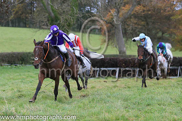 01st ONE FOR THE YARD (GB) and Miss Toni Quail ( 8 , PURPLE,white seams; purple  white striped sleeves; purple cap,white stars ) Trainer: Mary E. Doyle , Owner : Stables , Syndicate Baltimore