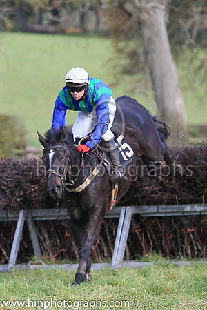 WEXFORD SAGE and N Gault ( 15 ,Antrim (H)- DARK BLUE  EMERALD GREEN STRIPES; dark blue sleeves; white cap ) Trainer: Ann Hunter,, Owner : Ann Hunter