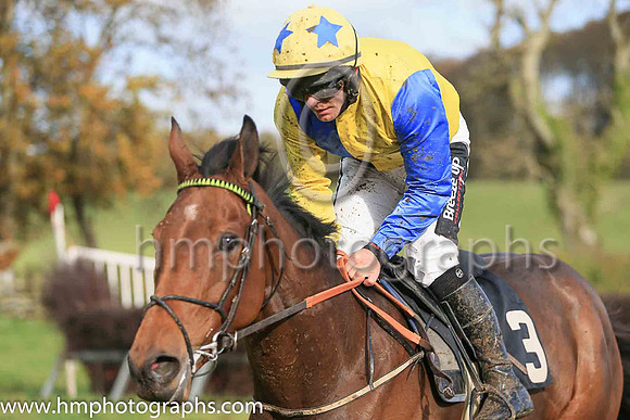 PETERS PEPPY and R James ( 3 , YELLOW  BLUE HLVD; yellow sleeves; yellow cap,blue stars ) Trainer: Colin Bowe,, Owner : Miss. Maria Kavanagh