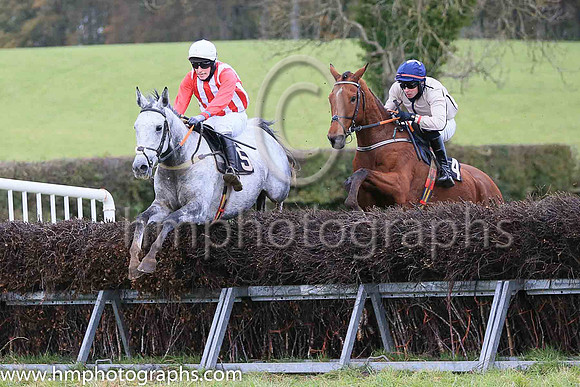 02nd BOOGILY LANE and D J McConville ( 5 , RED  WHITE STRIPES; red sleeves; white cap ) Trainer: Daire J. McConville , Owner : Daire J. McConville