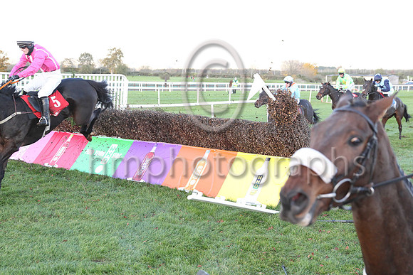 Simon Torrens's mount Benefit Run ran out at the fence.