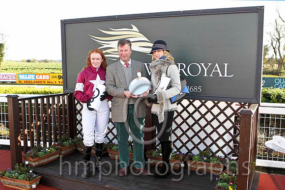 Beef To The Heels Jockey Miss J M Mangan - winner (15,maroon, white star ) and presentation party - CU2D4821-e2
