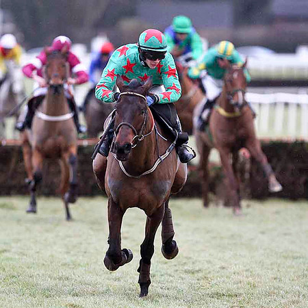 Allee Garde (Green & red stars) - Winner, Jockey P Townend - CU2D3188-e