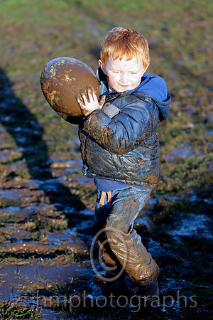 Daniel Buchanan from Belfast enjoying the mud at Moneyglass
