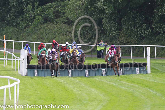 01 Triplets Joy & M A Enright - winners (15, purple, pink star) & 13 Rough Justice & P Townend - U (1, maroon, white star) - FT8E7501-42