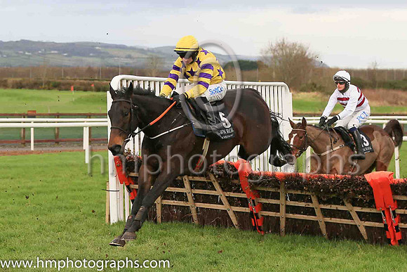 01st Feelgood Island and S F O'Keeffe ( 5 , yellow, blue stars ) Trainer - Miss E Doyle , Owner - Mrs R Rath