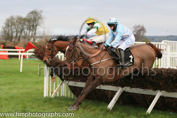 01st Arahecan and Rachael Blackmore ( 1 , light blue, pink chevrons ) Trainer - H De Bromhead , Owner - R S Brookhouse