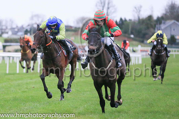 02nd Prevaricateand  Mr J J Codd ( 14 , blue, light green star ) Trainer - G Elliott , Owner - Tim O?Driscoll