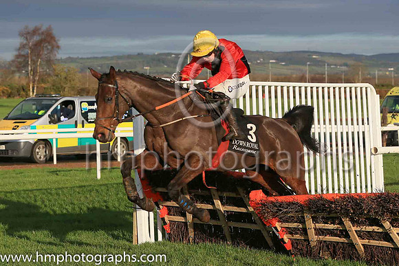07th Ballydam and L P Dempsey ( 3 , red and black qtrd ) Trainer - B R Hamilton , Owner - Lonely Poet Syndicate