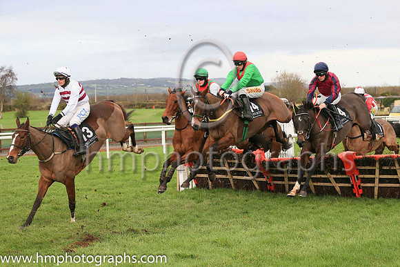 11th Ballyhot Boy and S W Flanagan ( 14 , green, red chevron ) Trainer - N Meade , Owner - Peter M Law