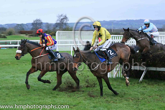 02nd Winged Leader and Mr B O'Neill ( 9 , blue, yellow stars ) Trainer - D M Christie , Owner - Miss Jennifer O?Kane  Samuel John Hegarty