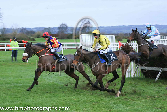 02nd Winged Leader and Mr B O'Neill ( 9 , blue, yellow stars ) Trainer - D M Christie , Owner - Miss Jennifer O?Kane  Samuel John Hegarty