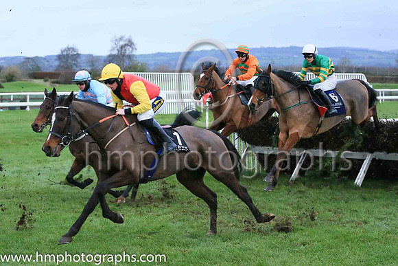 04th Stand Up And Fight and Miss A B O'Connor( 6 , orange and green hoops ) Trainer - E Bolger , Owner - John P McManus