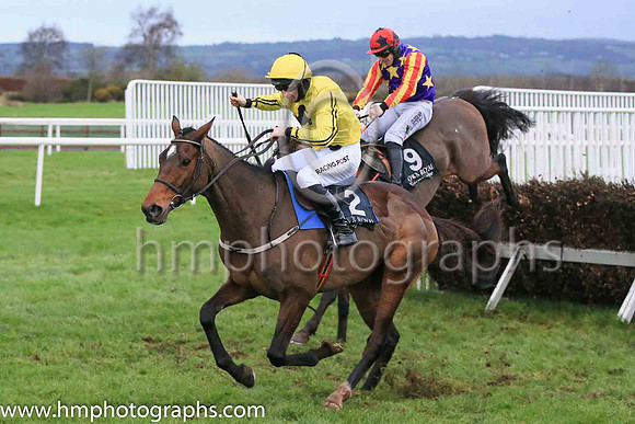 02nd Winged Leader and Mr B O'Neill ( 9 , blue, yellow stars ) Trainer - D M Christie , Owner - Miss Jennifer O'Kane  Samuel John Hegarty