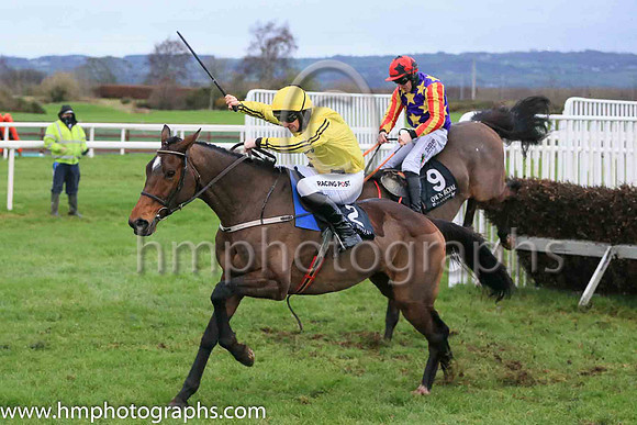 02nd Winged Leader and Mr B O'Neill ( 9 , blue, yellow stars ) Trainer - D M Christie , Owner - Miss Jennifer O'Kane  Samuel John Hegarty