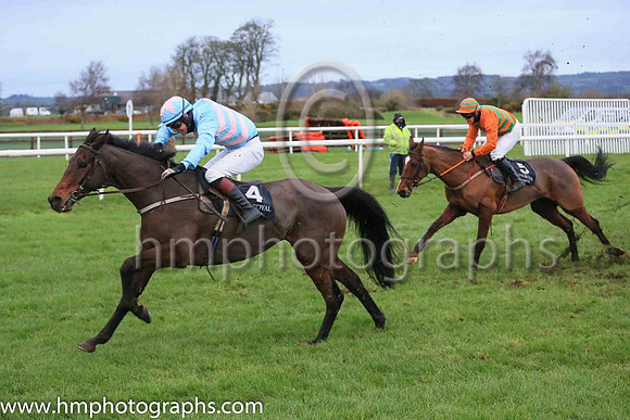 07th Some Man and Mr R James ( 5 , orange , green chevron ) Trainer - D M Christie , Owner - R Nicholas