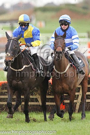 6th Peace Party and G Brouder ( 13 , blue, and yellow qtrd ) Trainer - D McDonogh , Owner - P E I Newell