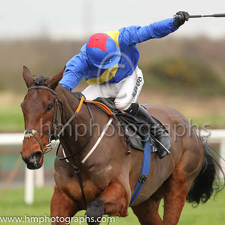 01st You Say Nothing and C P McNamara ( 8 , blue, yelllow sash ) Trainer - G P Cromwell , Owner - Hard To Know Syndicate