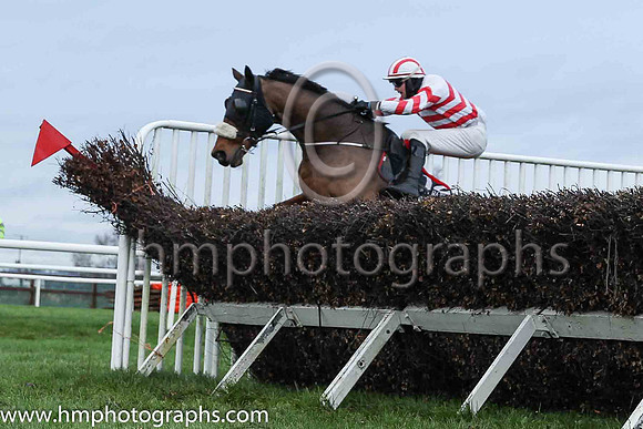05th Like A Demon and C J Orr ( 12 , white, red chevrons ) Trainer - N Slevin , Owner - Camillus Slevin