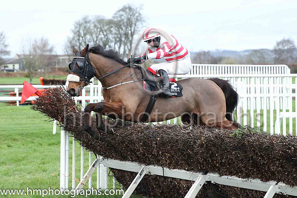 05th Like A Demon and C J Orr ( 12 , white, red chevrons ) Trainer - N Slevin , Owner - Camillus Slevin