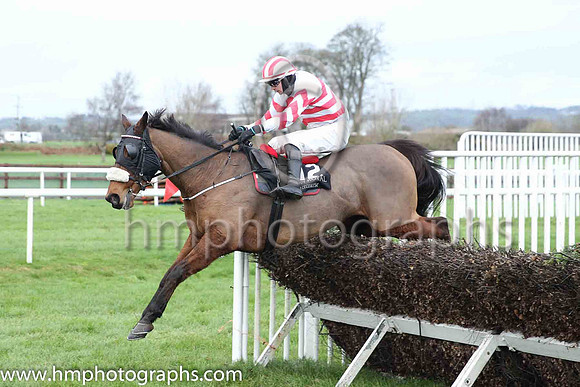 05th Like A Demon and C J Orr ( 12 , white, red chevrons ) Trainer - N Slevin , Owner - Camillus Slevin