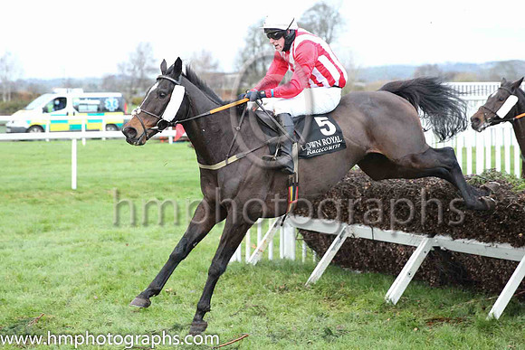 09th Anseanachai Cliste? and Mr D J McConville ( 5 , red and white stripes ) Trainer - S McConville , Owner - Daire James McConville