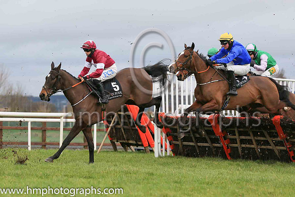 01st Decimation  and Rachael Blackmore ( 5 , maroon, white star ) Trainer - H De Bromhead , Owner - Gigginstown House Stud
