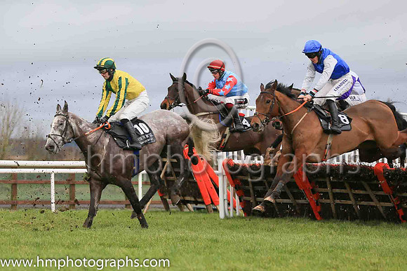 17th Dunboy Lad and A W Short ( 8 , royal blue, white sleeves ) Trainer - N McKnight , Owner - Norman McKnight