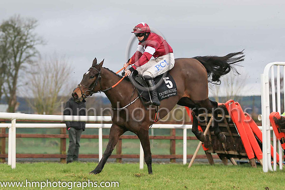 01st Decimation  and Rachael Blackmore ( 5 , maroon, white star ) Trainer - H De Bromhead , Owner - Gigginstown House Stud