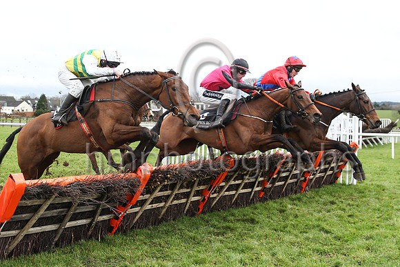 01st Nellys Money and P T Enright ( 4 , yellow  and green stripes ) Trainer - R Tyner , Owner - Anthony McCarthy