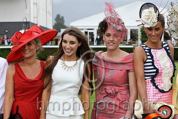 Some of the finalists in the Best Dressed Competion at Down Royal - FT8E5727-e