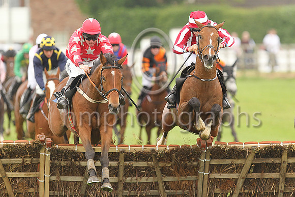 01st One In All In and Mr C J Orr 7 ( 13 , maroon and white stripes ) Trainer - H de Bromhead , Owner - C Jones
