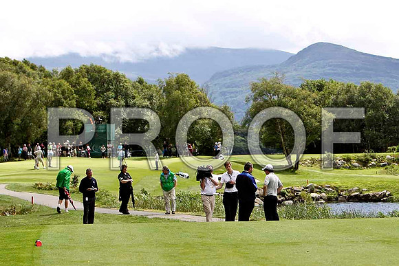 Rory McIlroy and Wayne Riley of Sky at the 2010 Irish Open at Killarney - CU2D1464-e