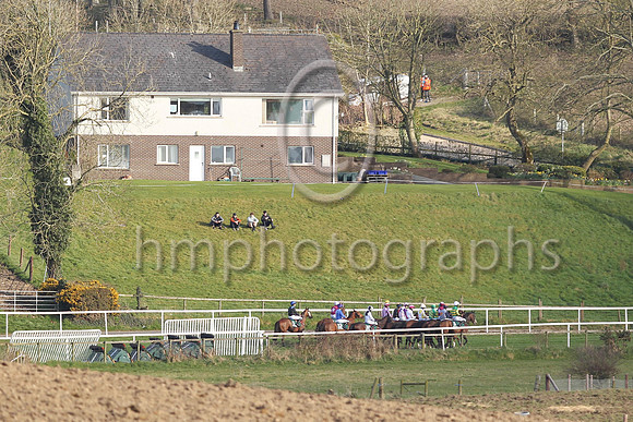 Spectators watch the racing in the sunshine at Downpatrick on Sunday