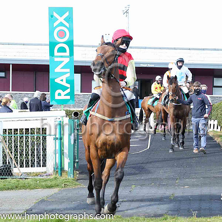 06th Johngus and Rachael Blackmore ( 5 , red  and black goops ) Trainer - S Aherne , Owner - Derek Walsh