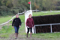 Walking the course at Loughbrickland P2P