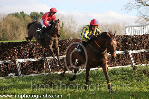 02 Gem And I and J P McKeown - - 02nd (5 ,red  white  yelow stripes ) Trainer - Michael Rice