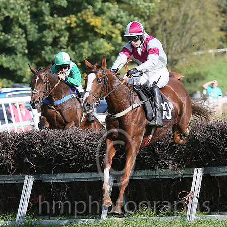 1st South Circle ( 10 , grey, maroon chevron )  M J O'Hare ( Trainer: Liam Lennon )