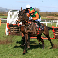 01st Papal Lodge and D F ORegan ( 6 , green, red star ) Trainer - Mrs D Foster , Owner - Justanidea Syndicate