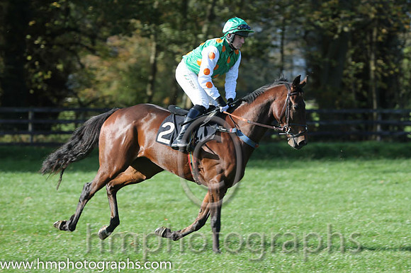 02 SprintingForGold and B O'Neill - - 02nd (2 ,emerald green, orange spots ) Trainer - Sean Thomas Doyle