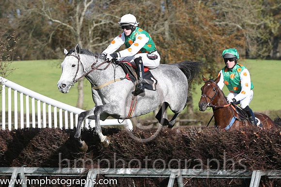 03 LandMeAFortune and H D Dunne - - 03rd (1 ,emerald green, orange spots ) Trainer - Donnchadh Doyle
