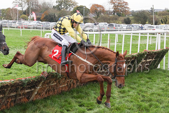01st Melon and Ruby Walsh (2, yellow and black check) Trainer W P Mullins, Owner Mrs J Donnelly