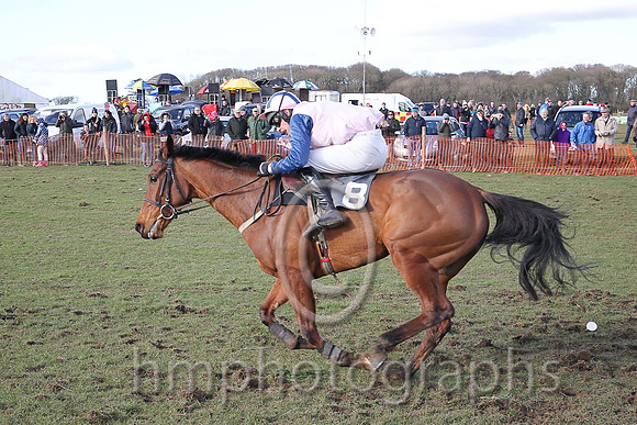 01st CLONDAW FRISBY and M J O'Hare ( 8 , PINK; blue, plain sleeves; pink  blue striped cap ) Trainer: J.G. Cosgrave,, Owner : Racing Carnglave