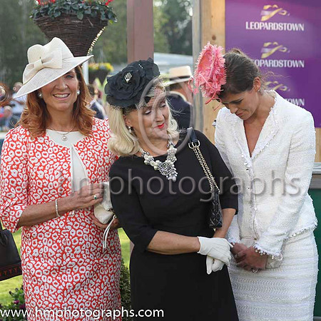 Finalists in the Style and elegance Competition at the Irish Champions Weekend at Leopardstown.