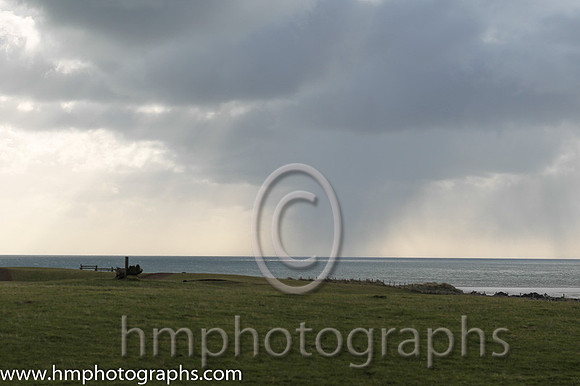 Shower in the Irish Sea off Tyrella