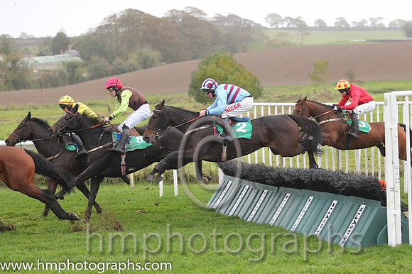 01 Ultra Light and A E Lynch - - 01st (2 ,Light blue and maroon hoops ) Trainer - R Hennessy