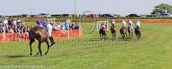 TULLYORIOR and R A Devine ( 10 , PURPLE; white sleeves; red cap,white star ) Trainer: Catherine Barry , Owner : Catherine Barry