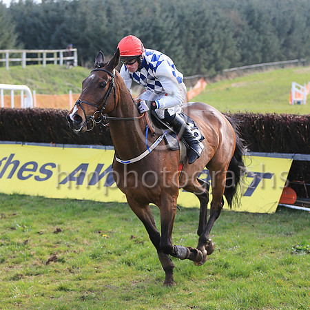 01st MANETTI and Derek O'Connor ( 6 ,Antrim (H) - NAVY , WHITE DIAMONDS; white sleeves; red cap ) Trainer: I. R. Ferguson , Owner : R.A. Bartlett