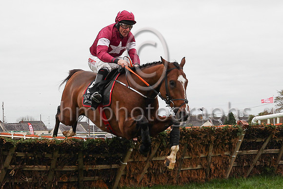 01st Poli Roi and Davy Russell (6, maroon, white star) Trainer Gordon Elliott, Owner Gigginstown