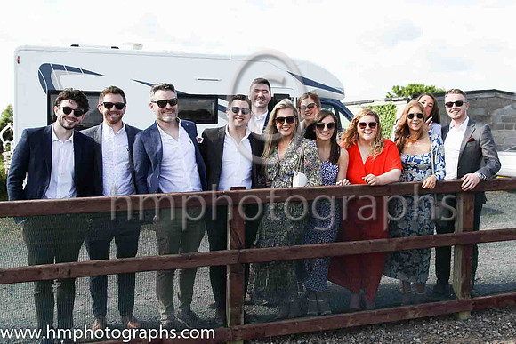 A group of enthusiastic spectators at Down Royal Racing on 4th May 2022